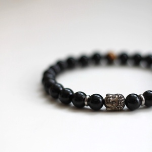 Védelmező férfi ásvány karkötő - ékszer - karkötő - ásványkarkötő - Meska.hu