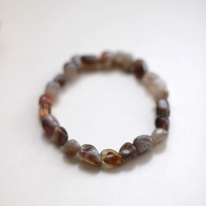 Stabilitás botswana achát karkötő - ékszer - karkötő - gyöngyös karkötő - Meska.hu