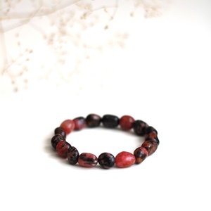 Rodonit védelem és érzelmi egyensúly ásványkarkötő - Meska.hu