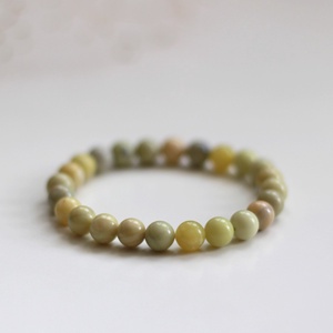 Bőség és szerencse zöld jáde ásvány karkötő - ékszer - karkötő - ásványkarkötő - Meska.hu