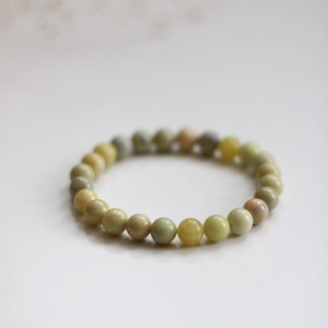 Bőség és szerencse zöld jáde ásvány karkötő - ékszer - karkötő - ásványkarkötő - Meska.hu