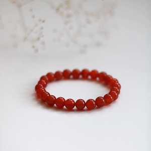 Vitalitás és belső tűz karneol ásvány karkötő, Ékszer, Karkötő, Ásványkarkötő, Gyöngyfűzés, gyöngyhímzés, MESKA