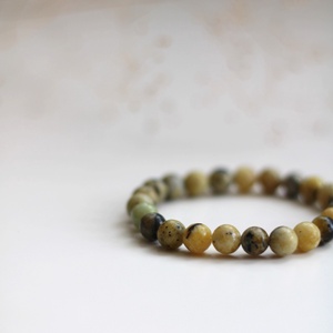 Szerpentin ásványkarkötő, Ékszer, Karkötő, Ásványkarkötő, Gyöngyfűzés, gyöngyhímzés, MESKA