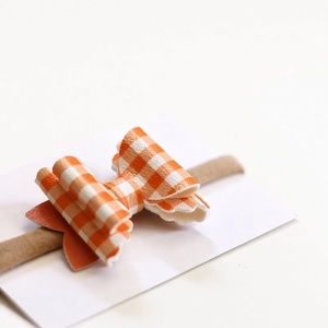 Őszi kockás elasztikus pánt mini - ruha & divat - hajdísz & hajcsat - hajráf & hajpánt - Meska.hu