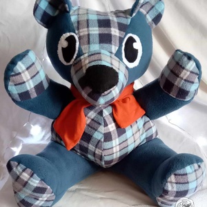 Nagy kék maci - Meska.hu