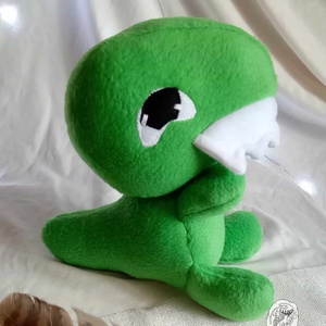 Zöld t-rex - játék & sport - plüssállat & játékfigura - plüss dínók - Meska.hu