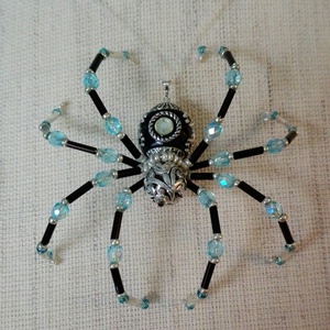 Halloween kristály pók szett - ékszer - ékszerszett - Meska.hu