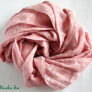 Mályva, fáradt rózsaszínű selyem/organza sál -  - Meska.hu