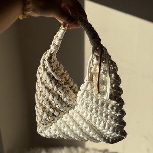 Horgolt Triangle Bag - táska & tok - kézitáska & válltáska - kézitáska - Meska.hu