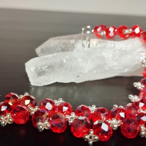 Red - ékszer - karkötő - gyöngyös karkötő - Meska.hu