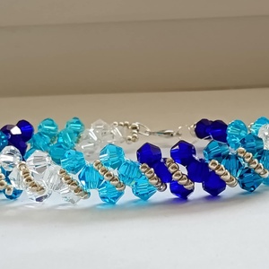 Kék bicone - Meska.hu