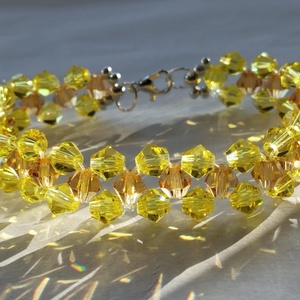 Yellow bicone - Meska.hu