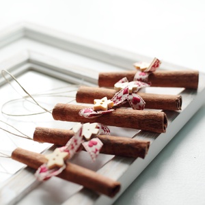 Karácsonyi fahéj díszek, Karácsony, Karácsonyi lakásdekoráció, Karácsonyfadíszek, Mindenmás, MESKA