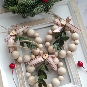 Rusztikus karácsonyfadísz  - Meska.hu