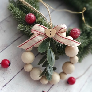 Rusztikus karácsonyfadísz  - karácsony - karácsonyi lakásdekoráció - karácsonyfadíszek - Meska.hu