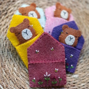 Zsebbarátok, hímzett gyapjúfilc capibara, kapibara - játék & sport - plüssállat & játékfigura - kapibara - Meska.hu