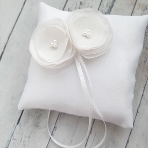 Gyűrűpárna ROSES, gyűrűtartó, menyasszony, esküvő, Esküvő, Kiegészítők, Gyűrűtartó & Gyűrűpárna, Varrás, MESKA