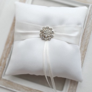 Gyűrűpárna MORGANE, gyűrűtartó, menyasszony, esküvő, Esküvő, Kiegészítők, Gyűrűtartó & Gyűrűpárna, Varrás, MESKA
