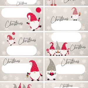 Karácsonyi címke  - művészet - címkék, gyufásdobozok - Meska.hu