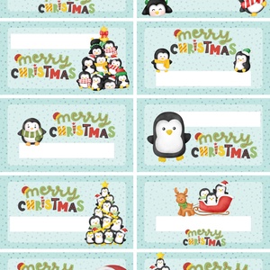 Karácsonyi címke  - művészet - címkék, gyufásdobozok - Meska.hu