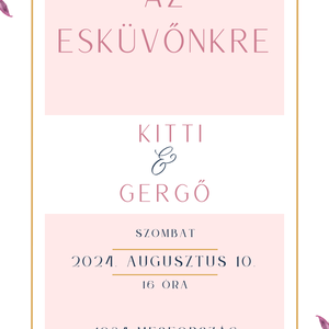 Esküvői meghívó videó rózsás - esküvő - meghívó & kártya - meghívó - Meska.hu