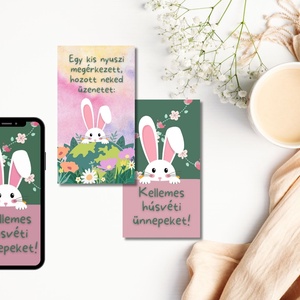 Húsvéti képeslap videó nyuszis, Művészet, Grafika & Illusztráció, Digitális, Fotó, grafika, rajz, illusztráció, MESKA