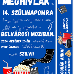 Születésnapi meghívó letéphető karszalaggal - otthon & életmód - papír, írószer - ajándékozás kellékei - meghívó - Meska.hu