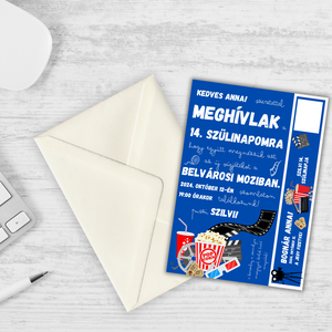 Születésnapi meghívó letéphető karszalaggal - otthon & életmód - papír, írószer - ajándékozás kellékei - meghívó - Meska.hu