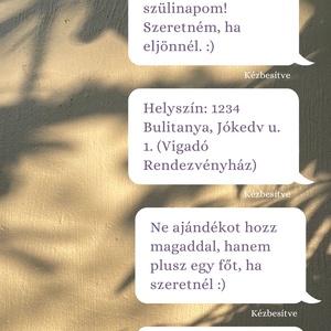 Születésnapi meghívó videó - otthon & életmód - papír, írószer - ajándékozás kellékei - meghívó - Meska.hu