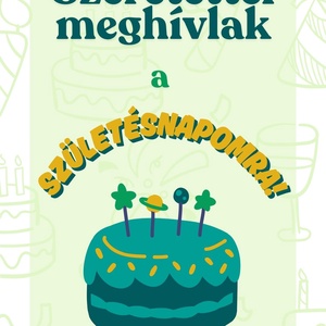 Születésnapi meghívó videó 60. születésnap - művészet - grafika & illusztráció - digitális - Meska.hu