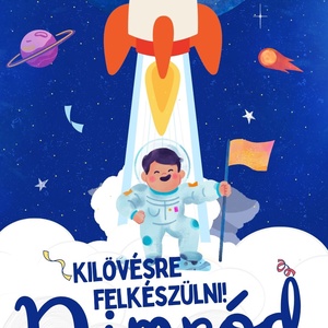 Születésnapi meghívó videó asztronauta - művészet - grafika & illusztráció - digitális - Meska.hu