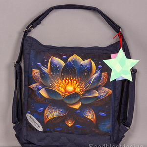  Mandala Lótusz virág multifunkciós 2 az 1.ben táska, Otthon & Lakás, Dekoráció, Spiritualitás, Mandala, Varrás, MESKA