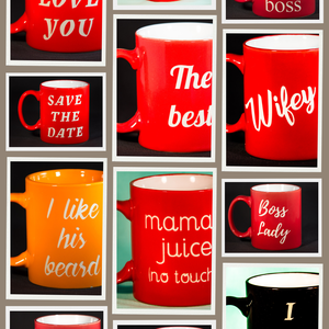  Csajos homokszórt bögrék - otthon & életmód - konyhafelszerelés, tálalás - tálalás - bögre & csésze - Meska.hu