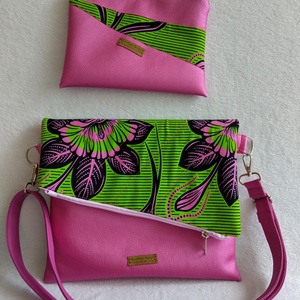 Samira Variálható Design Táska,Zöld metál műbör/mandala minta, Táska & Tok, Variálható táska, Varrás, MESKA