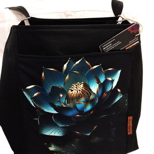 Kristály kék  variálható táska szett. Ajándék Neszesszerre, és kulcstartóval ! - táska & tok - variálható táska - Meska.hu