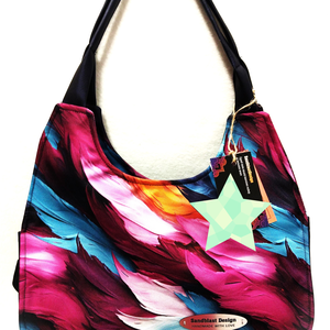 Auróra Feather sötét kék öko-bőr válltáska, Táska & Tok, Kézitáska & válltáska, Válltáska, Varrás, MESKA