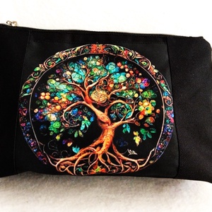 Életfa mintás neszesszer/táskarendező, Táska & Tok, Neszesszer, Varrás, MESKA