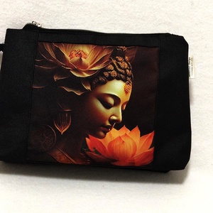 Buddha lótusz társaságában neszesszer/táskarendező, Táska & Tok, Neszesszer, Varrás, MESKA