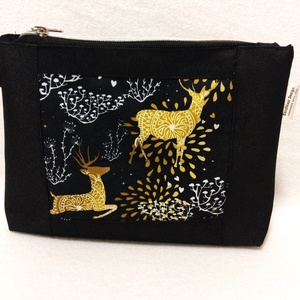 Csodaszarvas motívumos neszesszer/táskarendező, Táska & Tok, Neszesszer, Varrás, MESKA