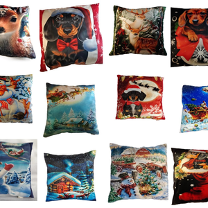 Télapó  pihe puha diszpárnák-Több minta! - karácsony - karácsonyi lakásdekoráció - karácsonyi lakásdíszek - Meska.hu