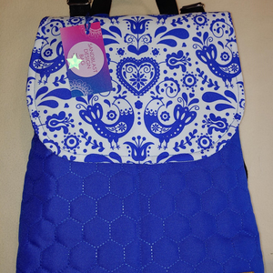 Tyúkláb mintás hátizsák - táska & tok - hátizsák - hátizsák - Meska.hu