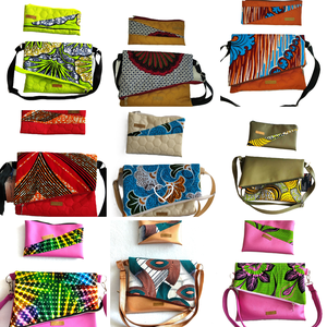 Samira átlapolós táska+ neszesszer-TÖBB MINTA! - táska & tok - kézitáska & válltáska - kézitáska - Meska.hu