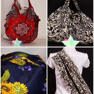 Napraforgós origami Többfunkiós táska - táska & tok - kézitáska & válltáska - nagy pakolós táska - Meska.hu