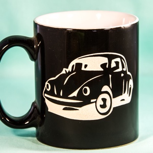 VOLKSWAGEN Bogár-homokgravirozott bögre - otthon & életmód - konyhafelszerelés, tálalás - tálalás - bögre & csésze - Meska.hu