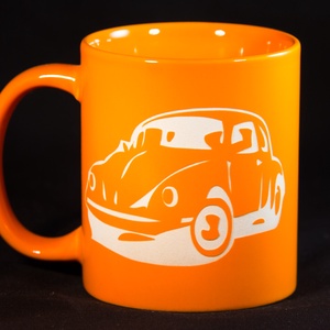 VOLKSWAGEN Bogár-homokgravirozott bögre - otthon & életmód - konyhafelszerelés, tálalás - tálalás - bögre & csésze - Meska.hu