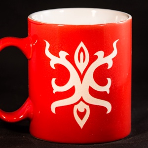 Magyar népi motívumos - Ősi rangjelzés-homokgravirozott bögre - Meska.hu