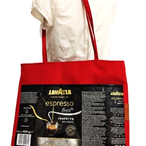 LAVAZZA újrahasznosított kávé zacskos shopper - Meska.hu