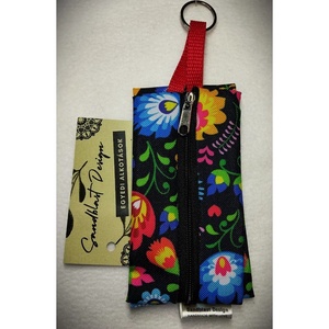 Népi motívumos    vízhatlan gyöngyvászon zsepi tartók, vagy bármi tartók, Táska & Tok, Kulcstartó & Táskadísz, Kulcstartó, Varrás, MESKA