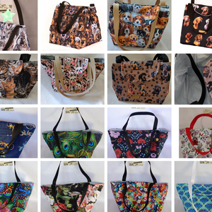 Páva tol motívumos ebédhordó kistáska-Több minta! - táska & tok - uzsonna- & ebéd tartó - szendvics csomagoló - Meska.hu