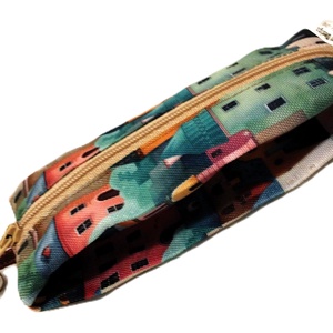 Cuki házikó vízhatlan gyöngyvászon zsepi tartók, vagy bármi tartók - táska & tok - kulcstartó & táskadísz - kulcstartó - Meska.hu